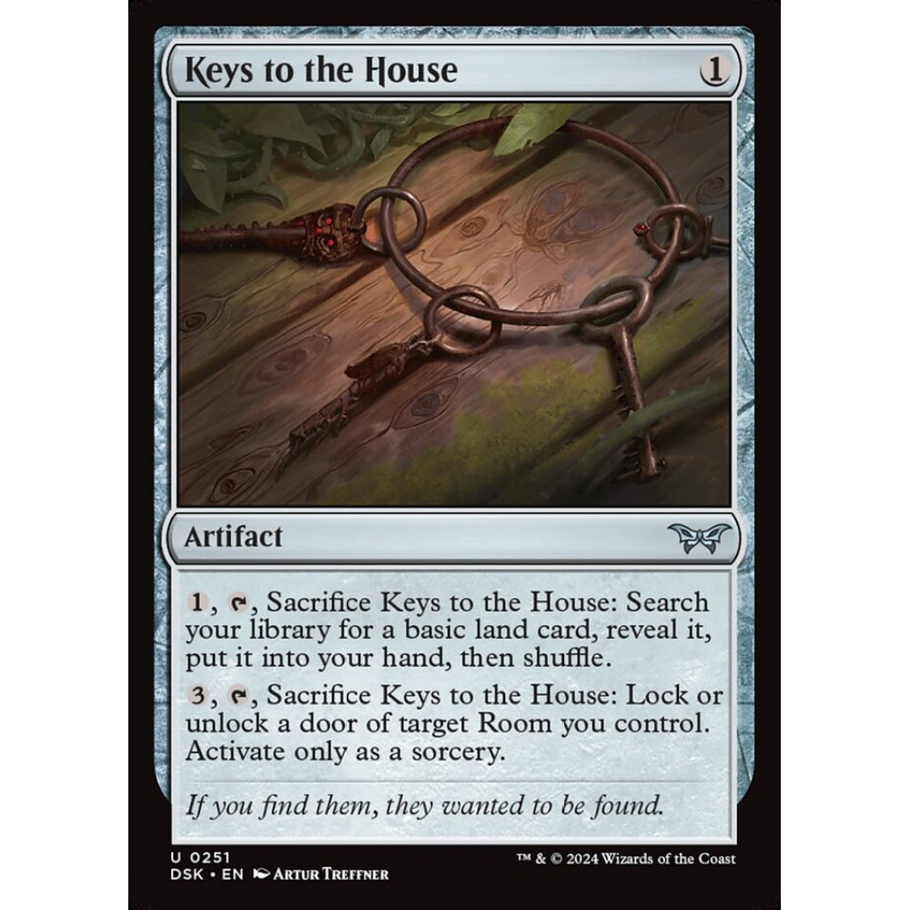 Keys to the House, 251, uncommon, Magic: The Gathering, Duskmourn: House of Horror