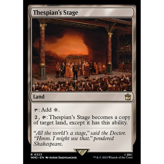 Thespian's Stage rare 323 Magic the Gathering Doctor Who