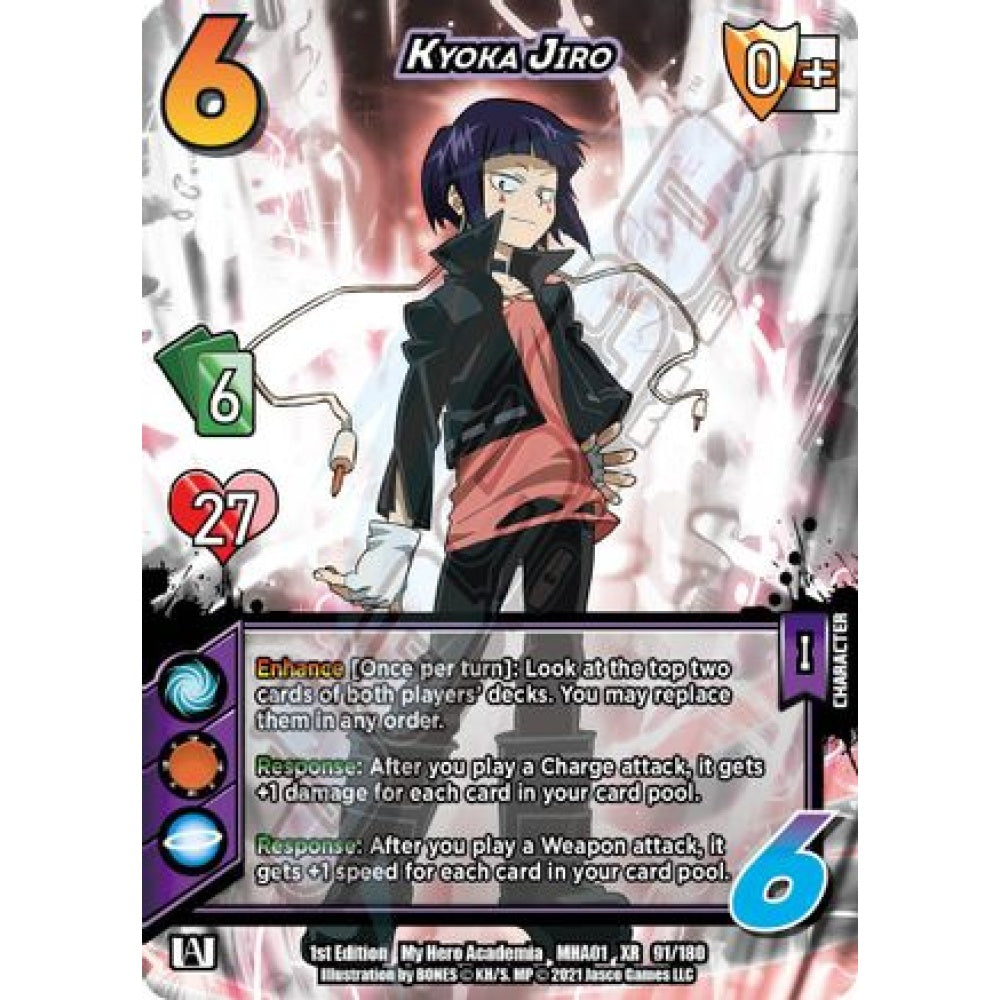 Kyoka Jiro, 91/180, XR, UniVersus, MHA01 My Hero Academia