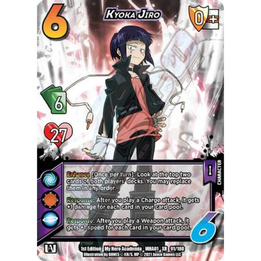 Kyoka Jiro, 91/180, XR, UniVersus, MHA01 My Hero Academia