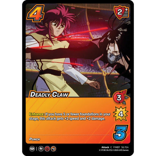 Deadly Claw, 56/154, C, UniVersus, Yu Yu Hakusho: Dark Tournament