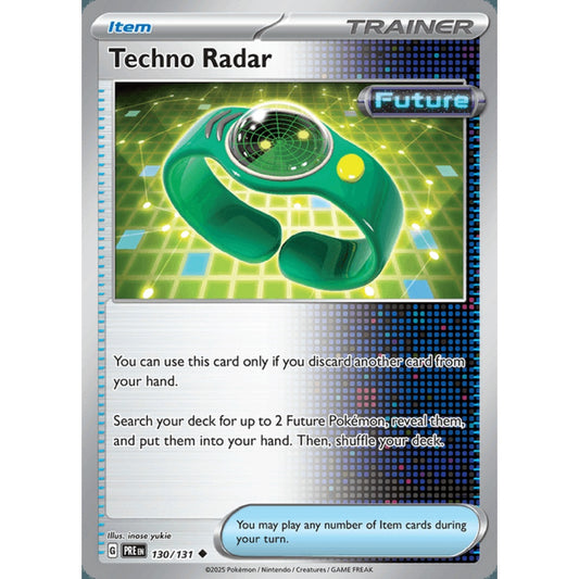 Techno Radar Uncommon 130/131 Pokemon Card Game Prismatic Evolutions