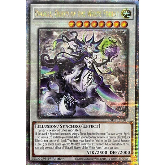 Diabell, Queen of the White Forest (Quarter Century Secret Rare) INFO-EN040 QCR Yu-Gi-Oh The Infinite Forbidden