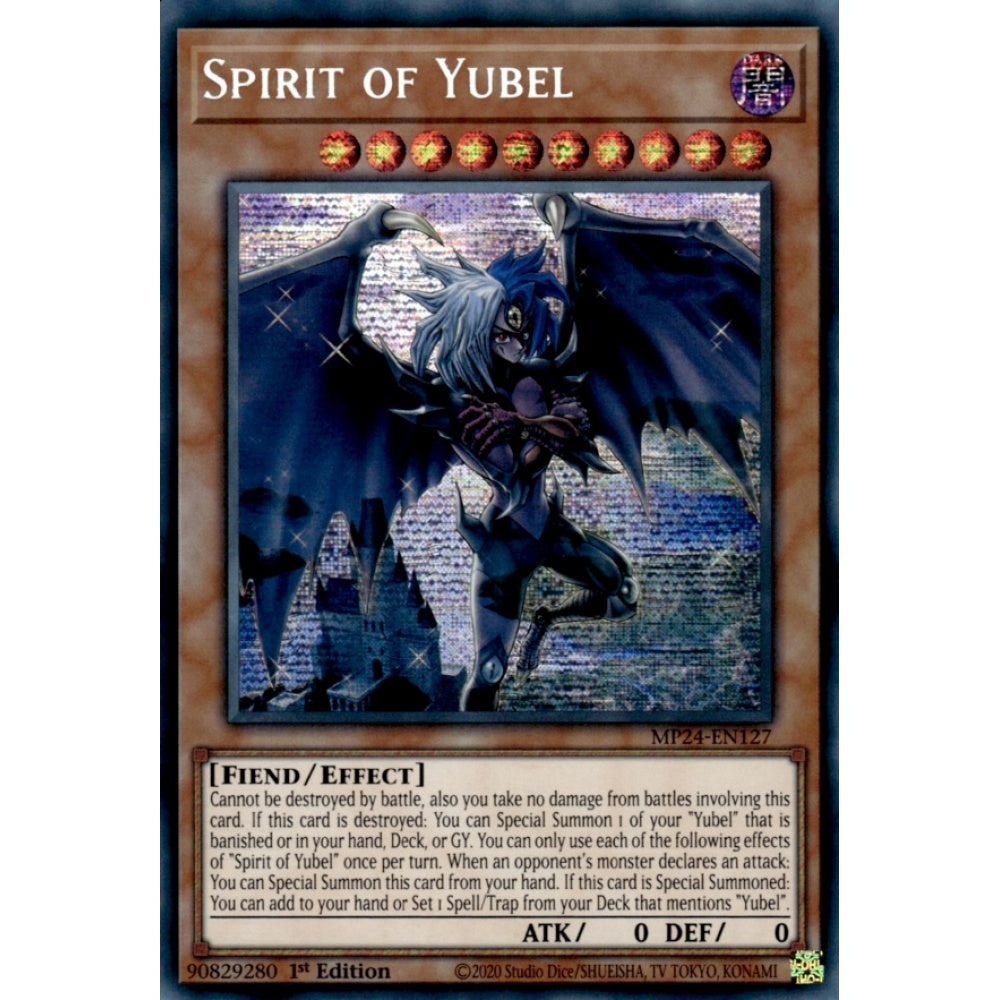 Spirit of Yubel MP24-EN127 Prismatic Prismatic Secret Rare Yu-Gi-Oh 25th Anniversary Tin: Dueling Mirrors in Art