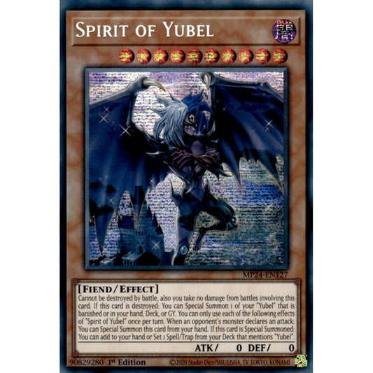 Spirit of Yubel MP24-EN127 Prismatic Prismatic Secret Rare Yu-Gi-Oh 25th Anniversary Tin: Dueling Mirrors in Art