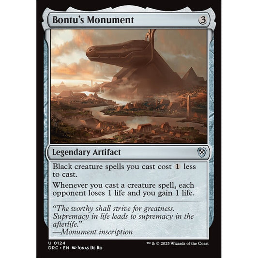 Bontu's Monument, 124, uncommon, Magic: The Gathering, Aetherdrift Commander