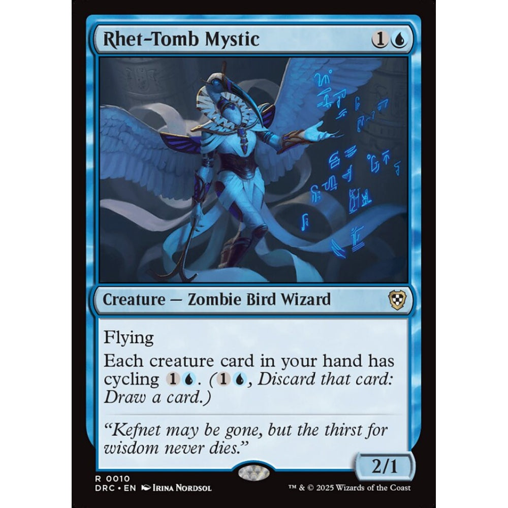 Rhet-Tomb Mystic, 10, rare, Magic: The Gathering, Aetherdrift Commander