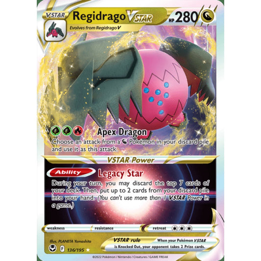 Regidrago VSTAR Ultra Rare 136/195 Pokemon Card Game Silver Tempest