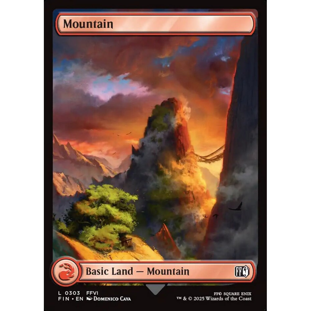 Mountain common 303 Magic the Gathering Final Fantasy