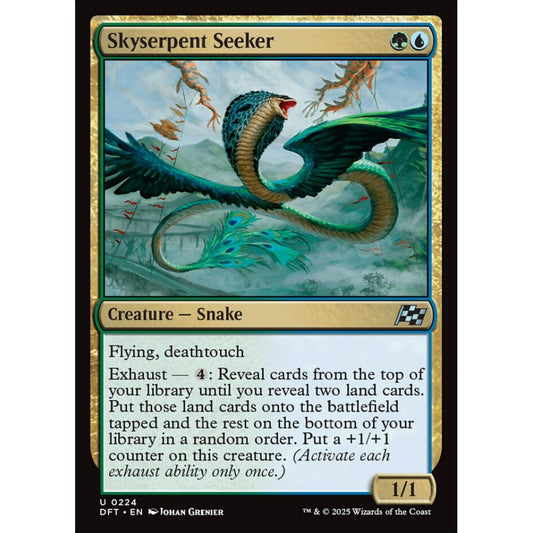 Skyserpent Seeker, 224, uncommon, Magic: The Gathering, Aetherdrift