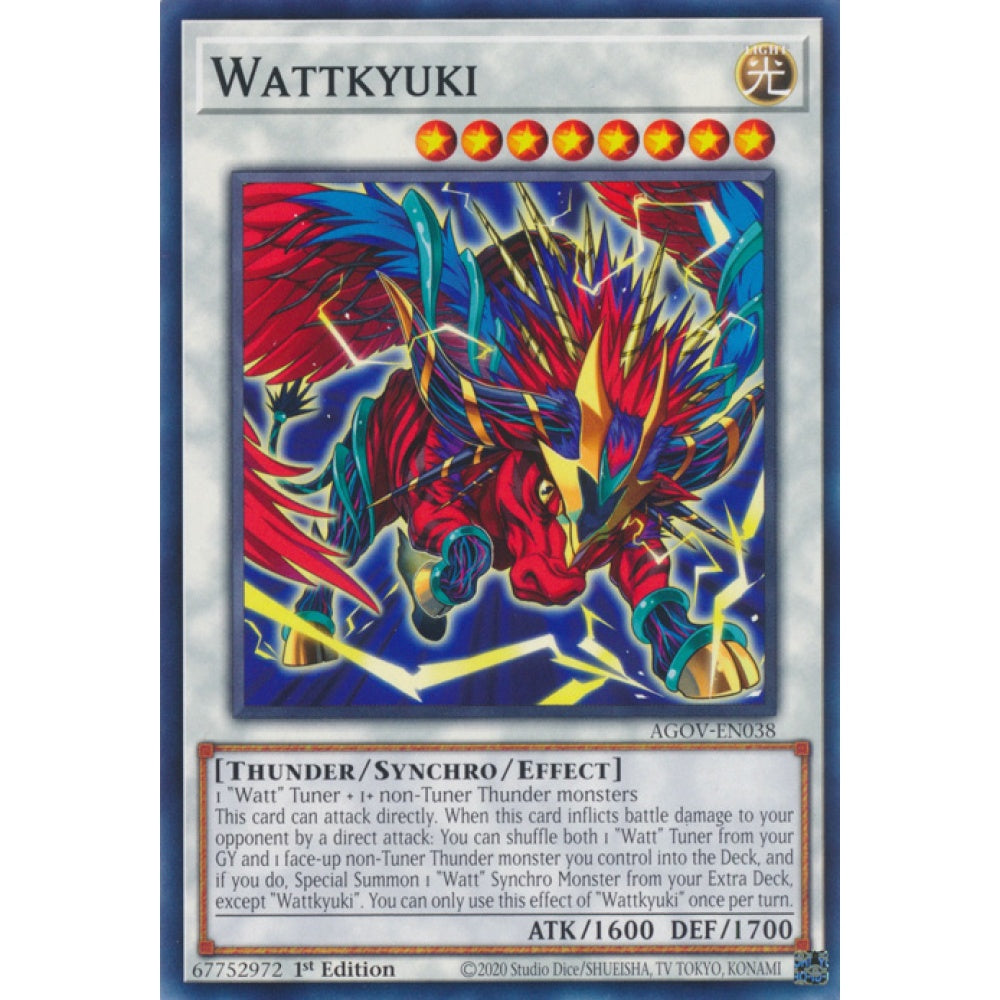 Wattkyuki AGOV-EN038 Common Common Yu-Gi-Oh Age of Overlord in Art