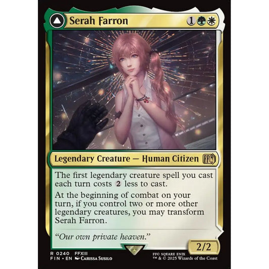 Serah Farron // Crystallized Serah rare 240 Magic the Gathering Final Fantasy