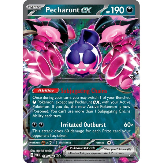 Pecharunt ex Double Rare 039/064 Pokemon Card Game Shrouded Fable