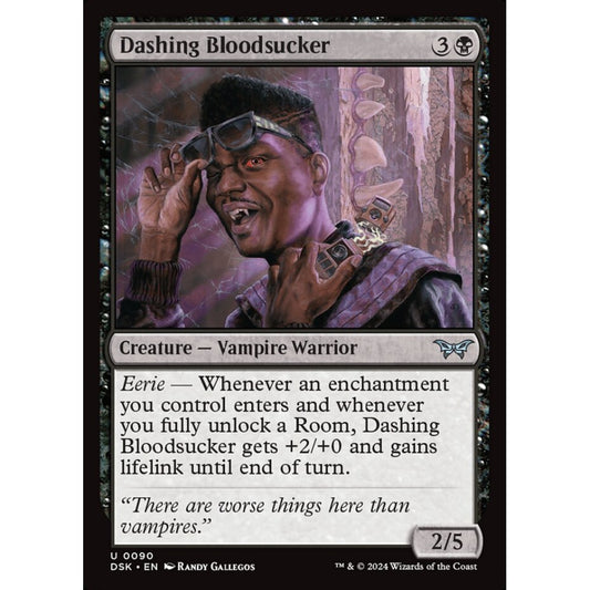 Dashing Bloodsucker, 90, uncommon, Magic: The Gathering, Duskmourn: House of Horror