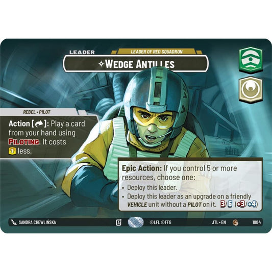 Wedge Antilles, C, JTL 1004) Showcase, Star Wars Unlimited