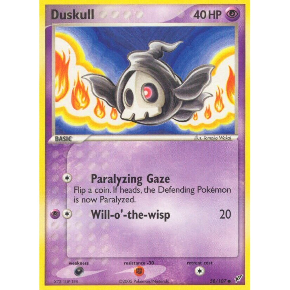 Duskull Common 58/107 Pokemon Card Game EX Deoxys