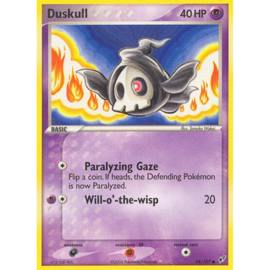 Duskull Common 58/107 Pokemon Card Game EX Deoxys