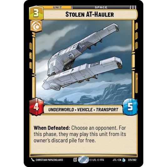 Stolen AT-Hauler, L, JTL 221), Star Wars Unlimited
