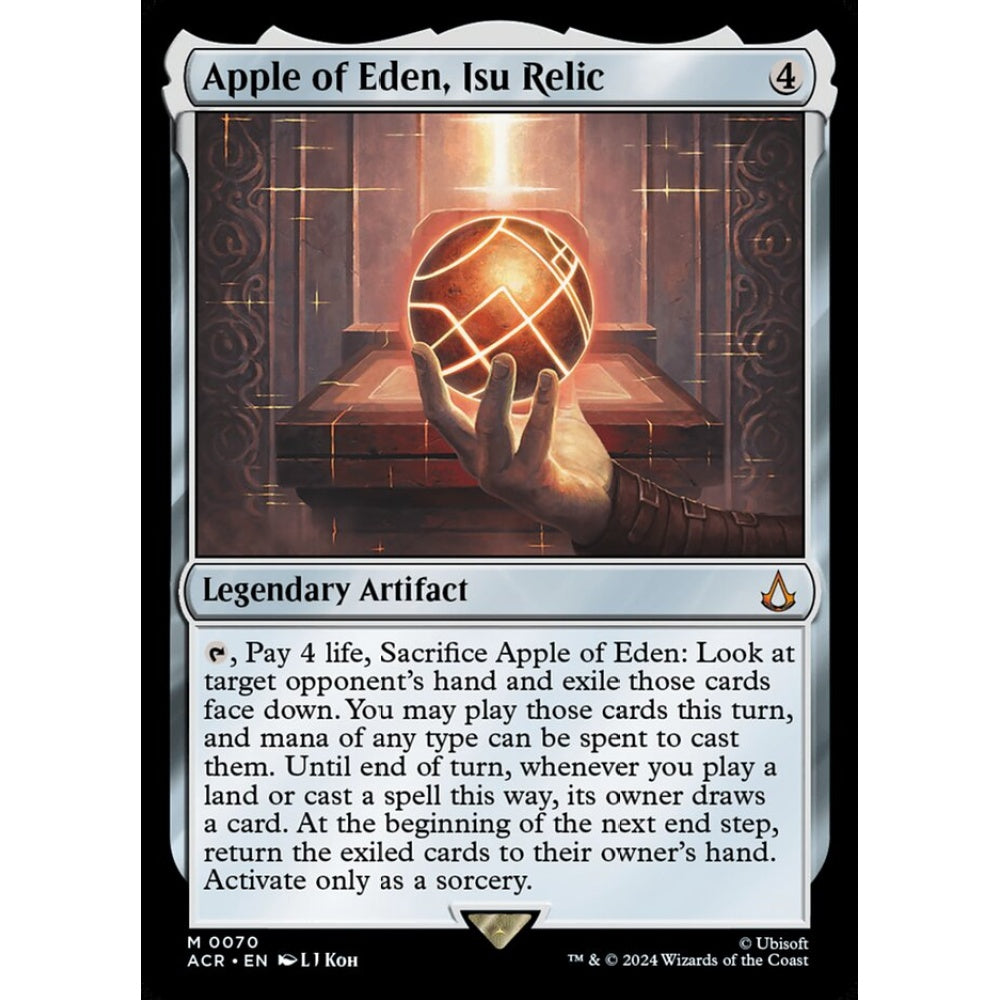 Apple of Eden, Isu Relic mythic 70 Magic the Gathering Assassin's Creed