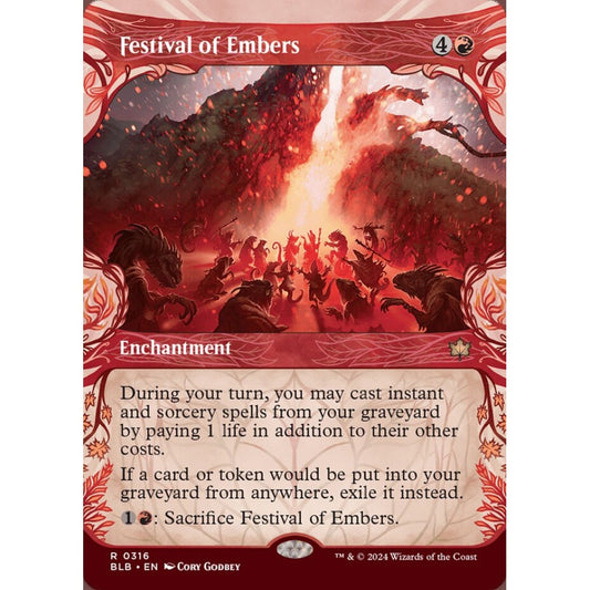 Festival of Embers, 316, rare, Magic: The Gathering, Bloomburrow