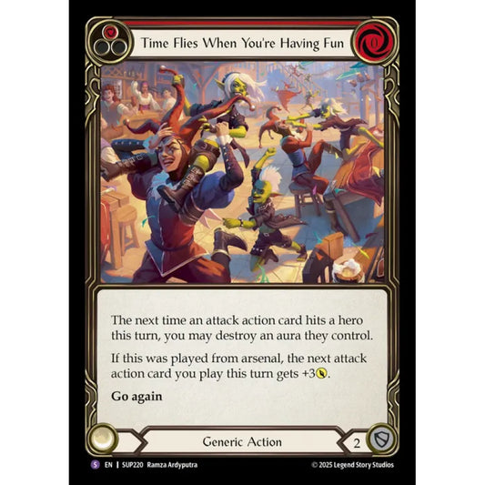 Time Flies When You're Having Fun SUP220 Super-Rare Flesh & Blood Trading Card Game Super Slam in Regular Art