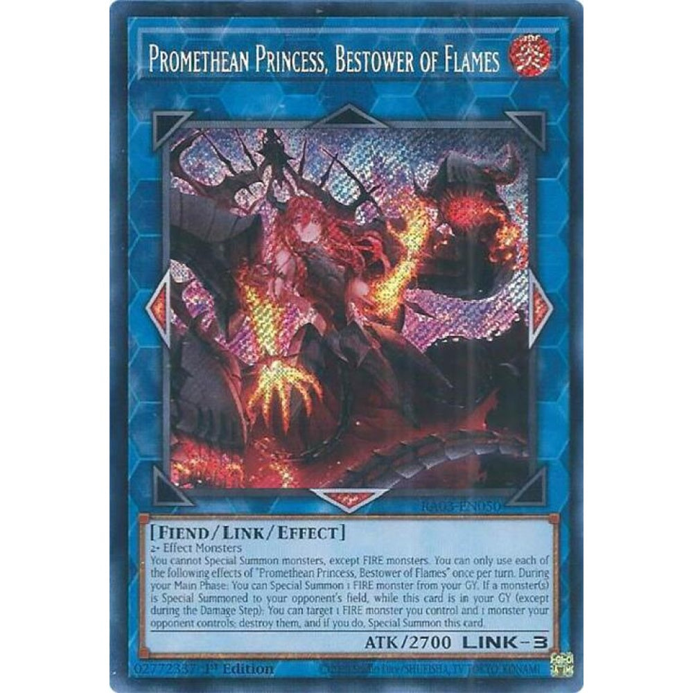 Promethean Princess, Bestower of Flames (Secret Rare) RA03-EN050 Secret Yu-Gi-Oh Quarter Century Bonanza
