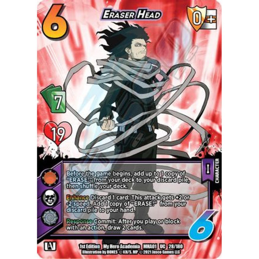 Eraser Head, 28/180, UC, UniVersus, MHA01 My Hero Academia
