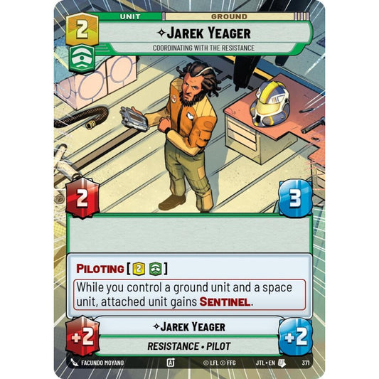 Jarek Yeager, U, JTL 371) Hyperspace, Star Wars Unlimited