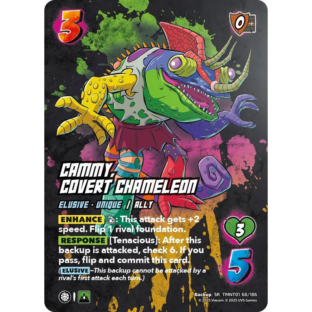Cammy, Covert Chameleon 68/186 TMNT01 Universus Teenage Mutant Ninja Turtles Backup SR