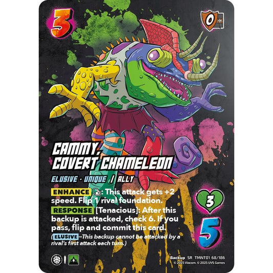Cammy, Covert Chameleon 68/186 TMNT01 Universus Teenage Mutant Ninja Turtles Backup SR