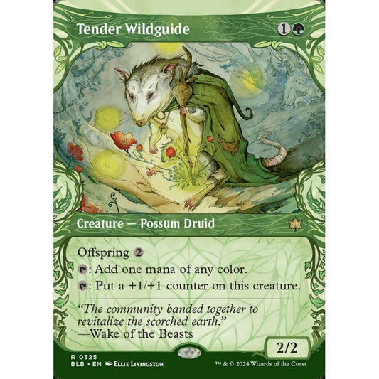 Tender Wildguide, 325, rare, Magic: The Gathering, Bloomburrow