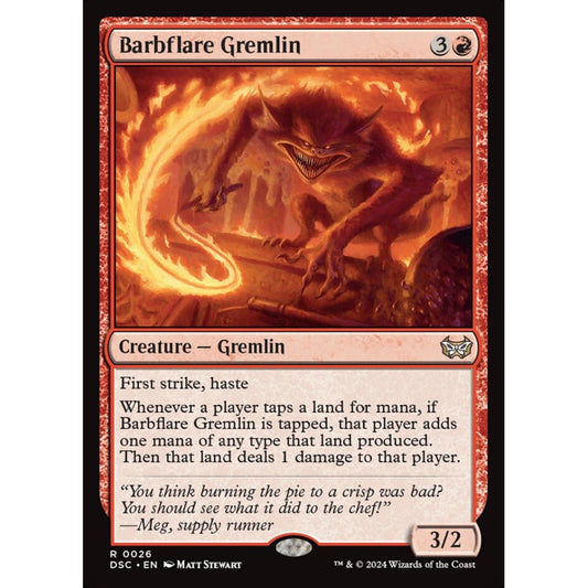 Barbflare Gremlin, 26, rare, Magic: The Gathering, Duskmourn: House of Horror