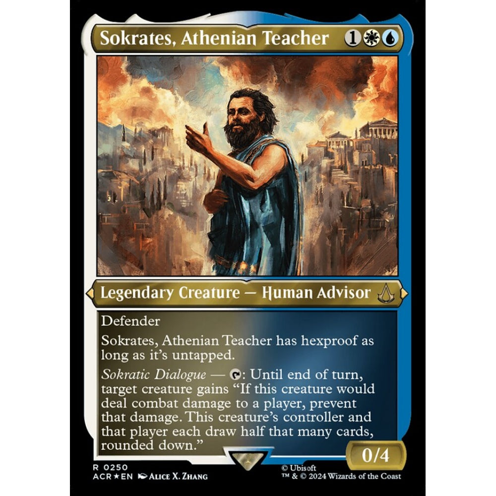 Sokrates, Athenian Teacher rare 250 Magic the Gathering Assassin's Creed