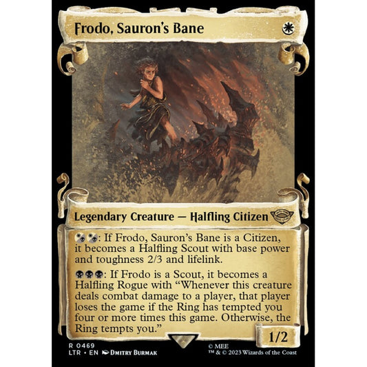 Frodo, Sauron's Bane, rare, 469, Magic the Gathering, The Lord of the Rings: Tales of Middle-earth