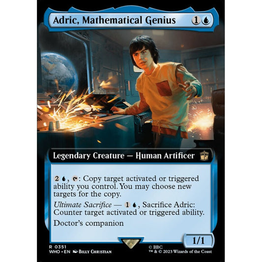 Adric, Mathematical Genius rare 351 Magic the Gathering Doctor Who