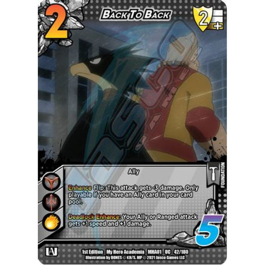 Back to Back, 42/180, UC, UniVersus, MHA01 My Hero Academia