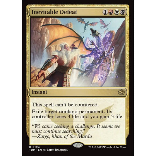 Inevitable Defeat rare 194 Magic the Gathering Tarkir: Dragonstorm