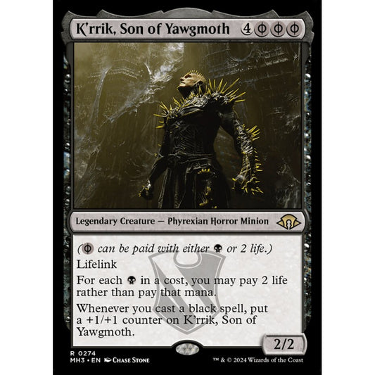 K'rrik, Son of Yawgmoth, 274, rare, Magic: The Gathering, Modern Horizons 3