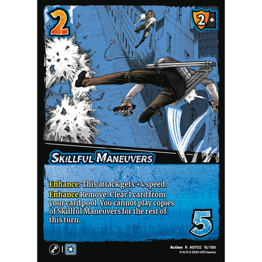 Skillful Maneuvers, 16/186, AOT02, Universus, Attack on Titan: Origins of Power, Action, R