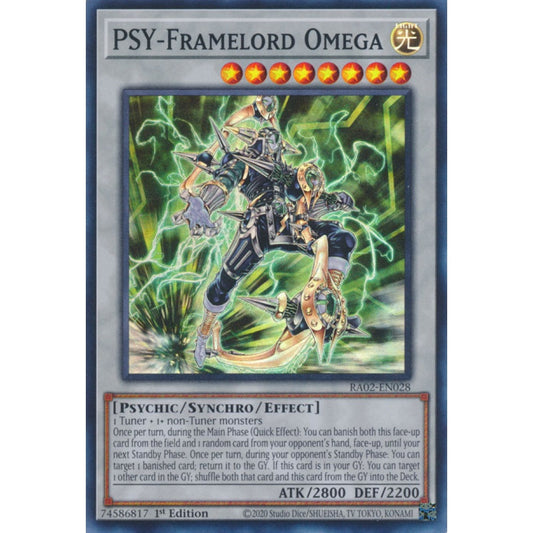 PSY-Framelord Omega RA02-EN028 Super Super Rare Yu-Gi-Oh 25th Anniversary Rarity Collection II in Art