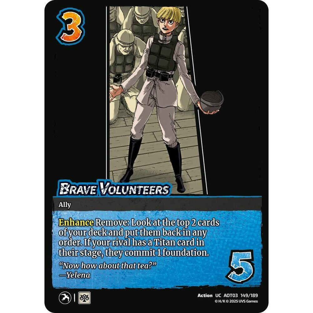 Brave Volunteers 149/189 AOT03 Universus Attack on Titan: Apocalypse Action UC