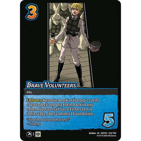 Brave Volunteers 149/189 AOT03 Universus Attack on Titan: Apocalypse Action UC