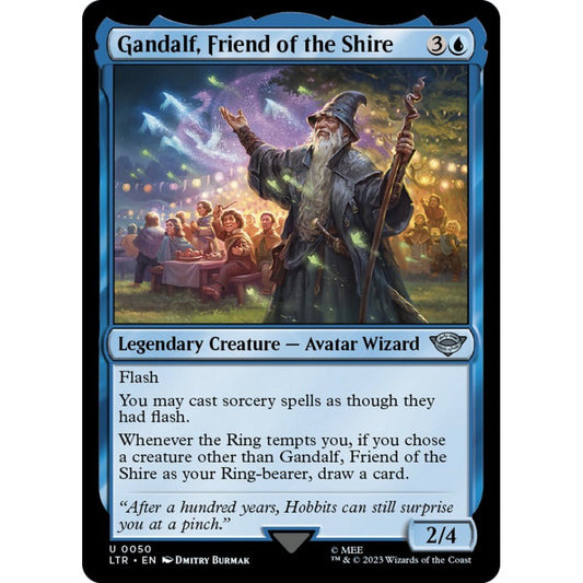 Gandalf, Friend of the Shire, uncommon, 50, Magic the Gathering, The Lord of the Rings: Tales of Middle-earth