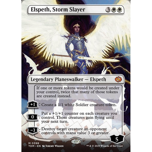 Elspeth, Storm Slayer mythic 398 Magic the Gathering Tarkir: Dragonstorm