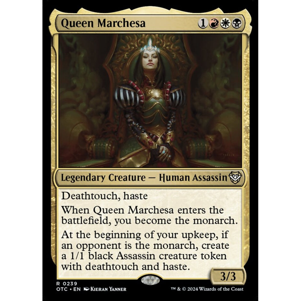 Queen Marchesa, 239, rare, Magic: The Gathering, Outlaws of Thunder Junction