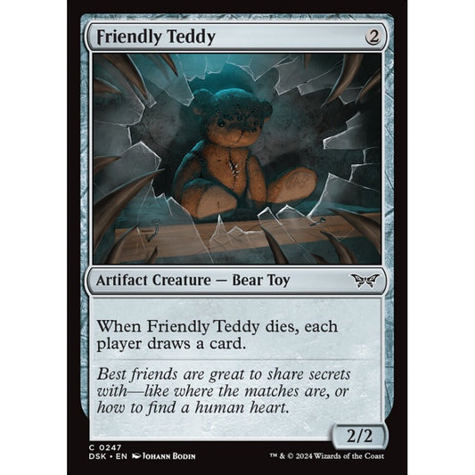 Friendly Teddy, 247, common, Magic: The Gathering, Duskmourn: House of Horror