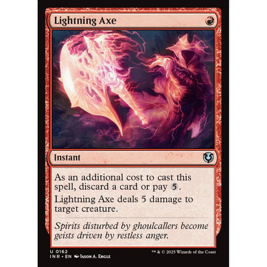 Lightning Axe, 162, uncommon, Magic: The Gathering, Innistrad Remastered