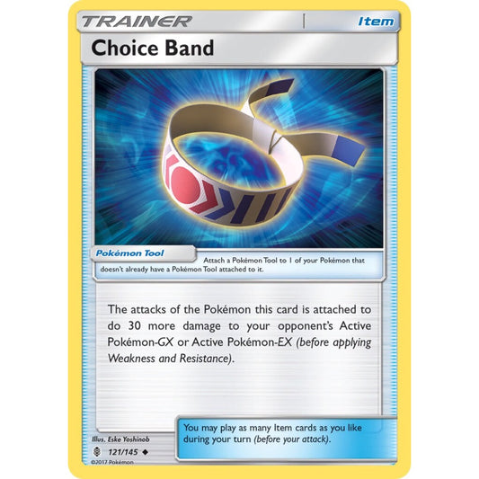 Choice Band Uncommon 121/145 Pokemon Card Game Guardians Rising