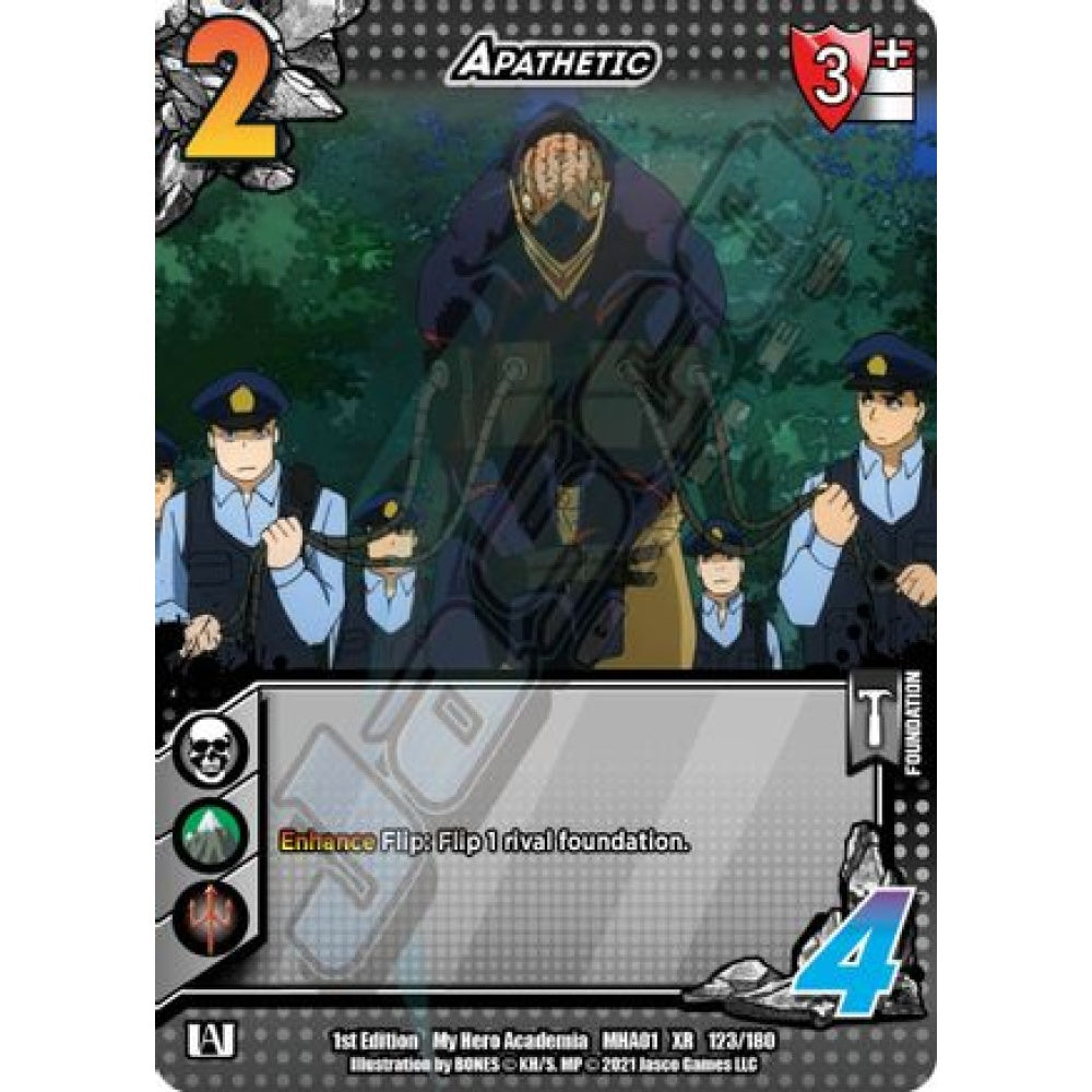 Apathetic, 123/180, XR, UniVersus, MHA01 My Hero Academia