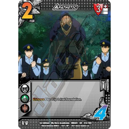 Apathetic, 123/180, XR, UniVersus, MHA01 My Hero Academia